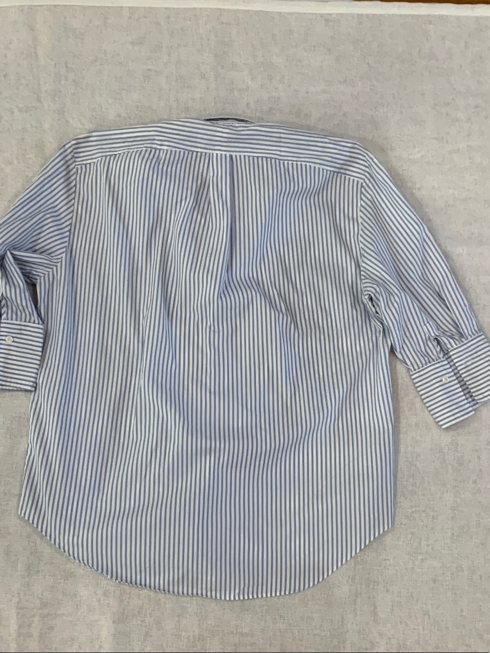 Zara Blue and White Striped Button-Down Shirt - Picture 5 of 8
